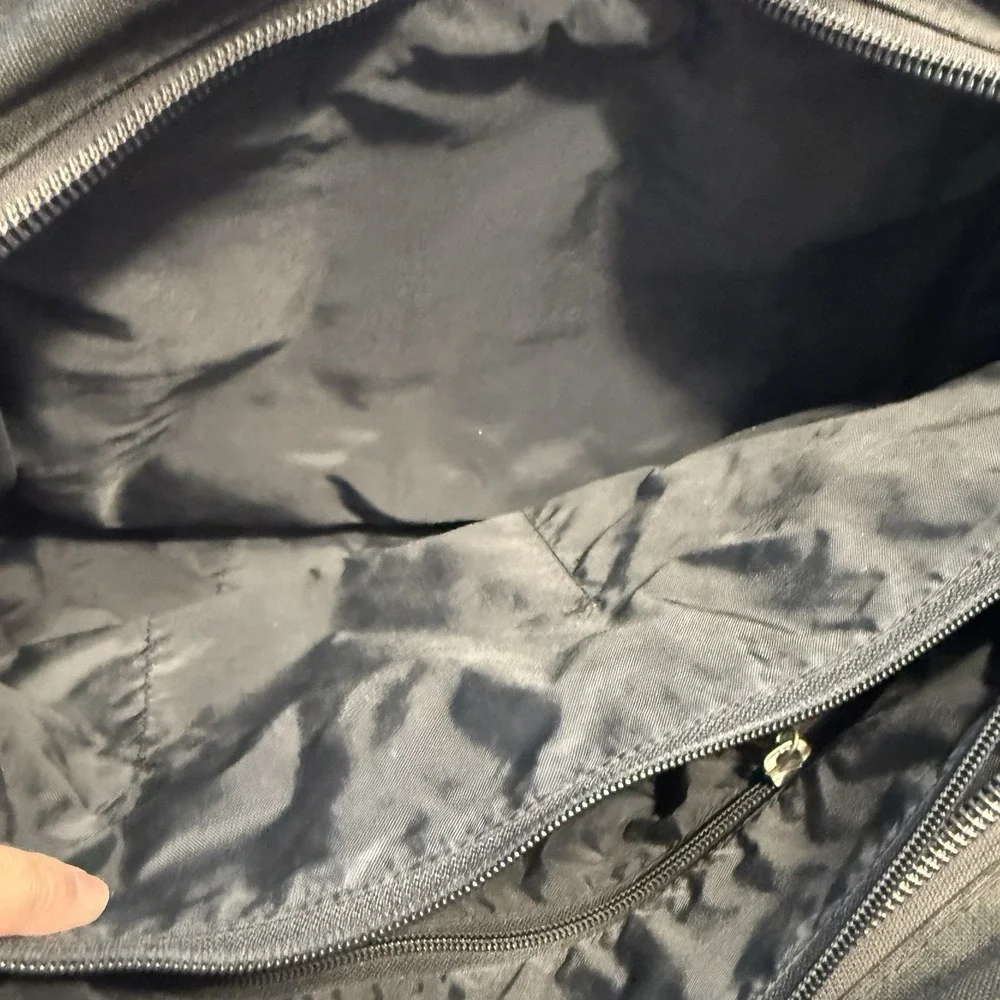 The North Face Base Camp Messenger Laptop Bag Black Multiple Pockets Adj Strap